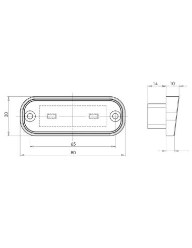 Luz de matrícula LED homologada 982 Ultra Thin | LeonLeds. com
