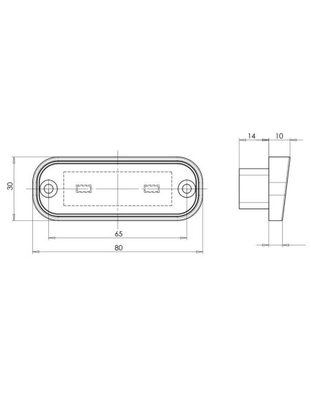 Luz de matricula LED Homologada 982 Ultra Delgada| LeonLeds.com