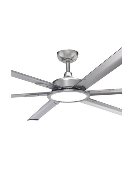 Ventilador de techo industrial LED BIGBEN 180cm 20W 2000Lm. CCT Dim