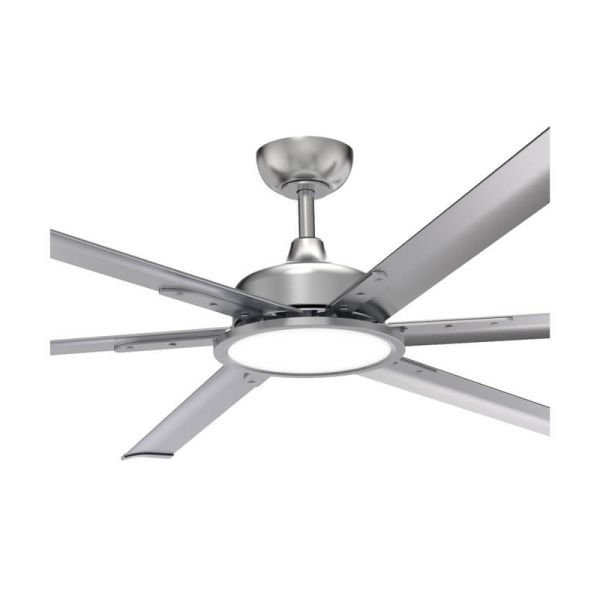 Ventilador de teto industrial LED BIGBEN 180cm 20W 2000Lm. CCT escurecido