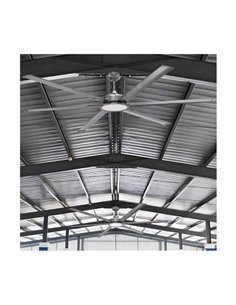 Ventilador de techo LED industrial BIGBEN 250cm. 20W 2000Lm. CCT Dim 2