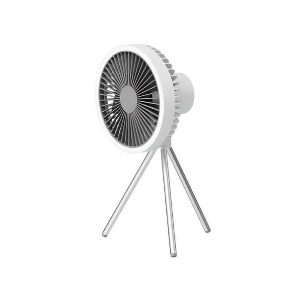 Ventilador portátil recargable LED BRISE sin cables 5.5W para mesa o para techo con gancho