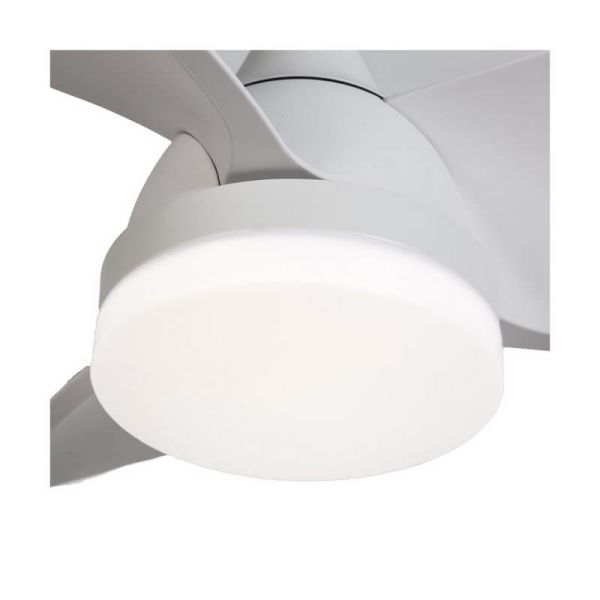 Ventilador de teto LED branco BYAN 18W 2000Lm CCT Dim