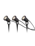 Pack 3 Focos LED Exterior Pincho UBANGI| LeonLeds