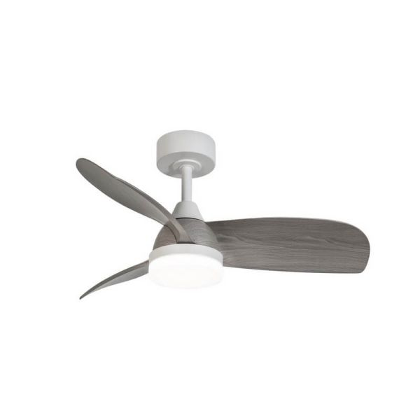 Ventilador LED BYAN Mini Blanco+Ceniza 18W 2000Lm CCT Dim