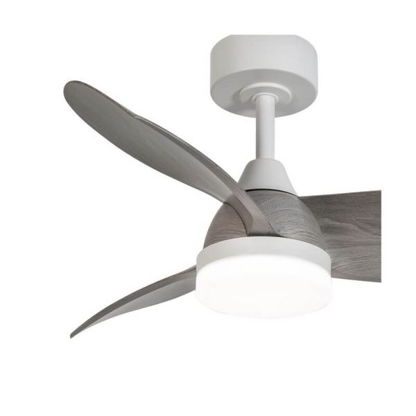 Ventilador LED BYAN Mini Blanco+Ceniza 18W 2000Lm CCT Dim