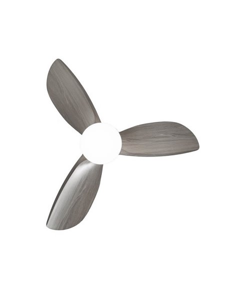 BYAN Mini Ventilateur LED Blanc+Frêne 18W 2000Lm CCT Dim