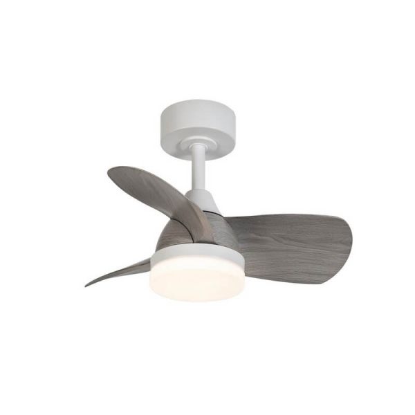 Ventilador LED BYAN Blanco+Ceniza 18W 2000Lm CCT Dim