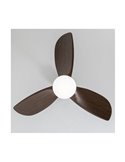 Ventilador de Techo LED BYAN Negro+Madera 18W 2000Lm CCT Dim