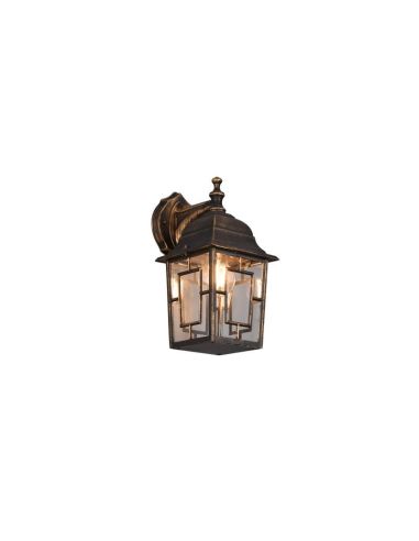 Candeeiro de parede exterior vintage VOLTURNO max. 60W IP23 | LeonLeds