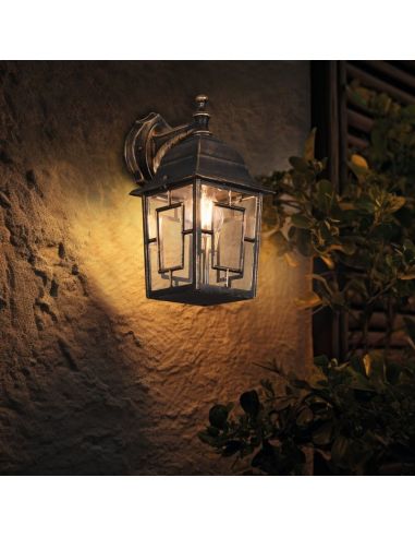 Applique d'extérieur vintage VOLTURNO max. 60W IP23 | LéonLeds