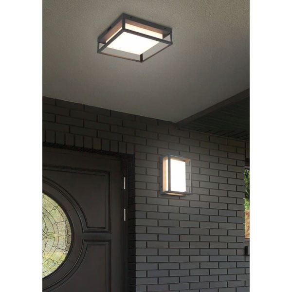 Plafón de techo LED Cuadrado WITHAM IP54 | LeonLeds
