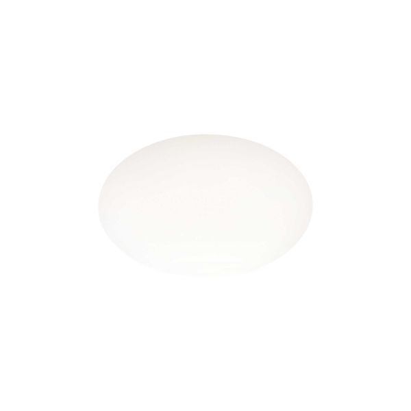 Diffuseur en plastique blanc mat pour plafonnier ou plafonnier extérieur rond Clio