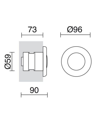 Foco LED Piscina Empotrable sumergible hasta 2m CUP Pool IP68 | LeonLeds