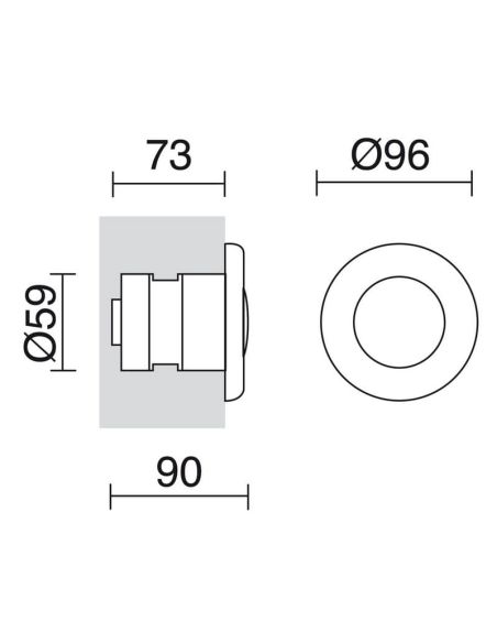 Foco LED Piscina Empotrable sumergible hasta 2m CUP Pool IP68 | LeonLeds