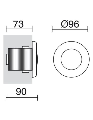 Spot LED pour Piscine Encastré submersible jusqu'à 2m CUP Spa IP68 | LéonLeds