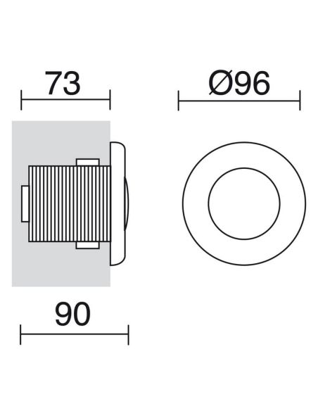 Spot LED pour Piscine Encastré submersible jusqu'à 2m CUP Spa IP68 | LéonLeds