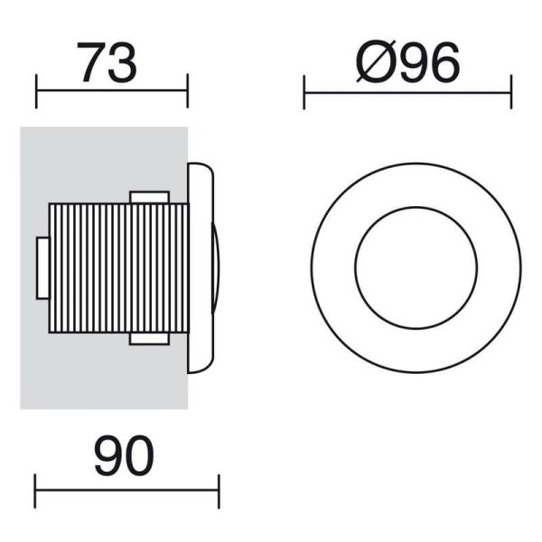 Spot LED pour Piscine Encastré submersible jusqu'à 2m CUP Spa IP68 | LéonLeds