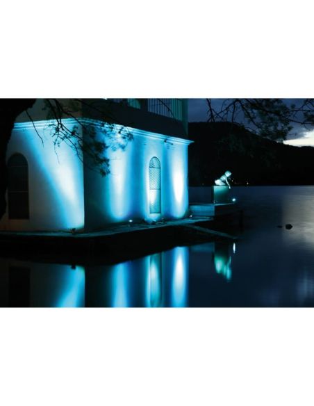 LYNN projetor submersível inclinável IP68 LED 4W 315lm 5700K/RGB 45º Cromo | LeonLeds