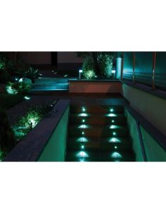 Spot submersível embutido NINO IP68 LED 3W 250lm 5700K/RGB 30º Inox | LeonLeds 2