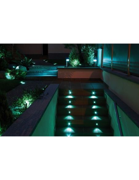 Spot submersível embutido NINO IP68 LED 3W 250lm 5700K/RGB 30º Inox | LeonLeds