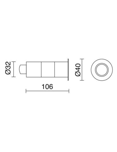 NINO IP68 encastré submersible LED 3W...
