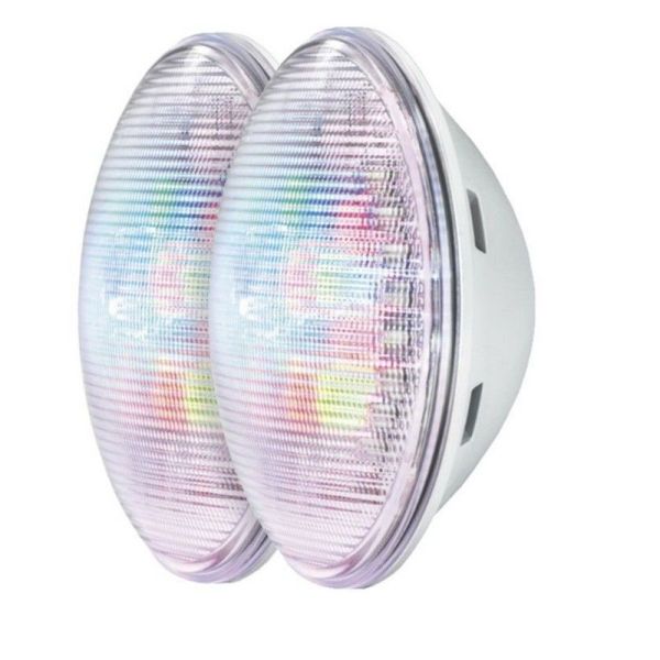 Kit 2 lampes sans fil+télécommande KIT PAR 56 LED IP68 Ampoule 2x27W 90º | LéonLeds