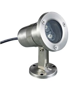 Proyector sumergible tilt SEDNA IP68 LED 3W 250lm 4000K Inox | LeonLeds