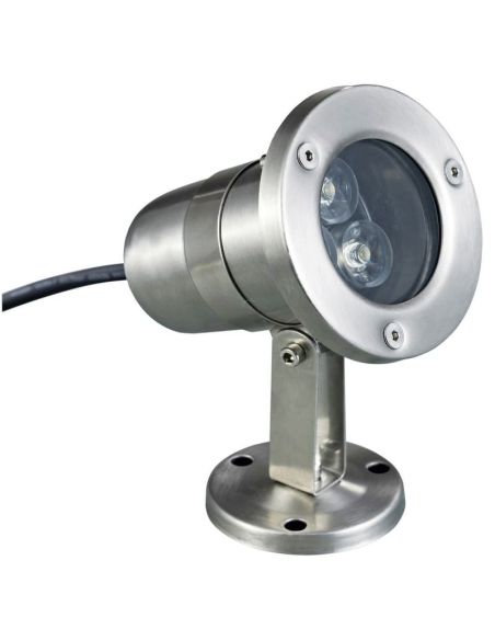 Proyector sumergible tilt SEDNA IP68 LED 3W 250lm 4000K Inox | LeonLeds