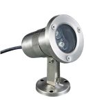 Proyector sumergible tilt SEDNA IP68 LED 3W 250lm 4000K Inox | LeonLeds