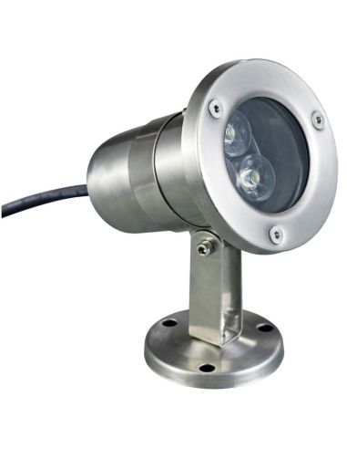 Proyector sumergible tilt SEDNA IP68 LED 3W 250lm 4000K Inox | LeonLeds