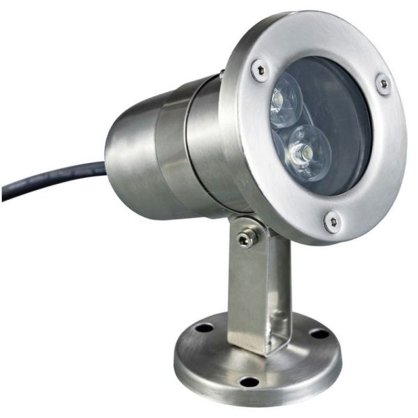 Proyector sumergible tilt SEDNA IP68 LED 3W 250lm 4000K Inox | LeonLeds