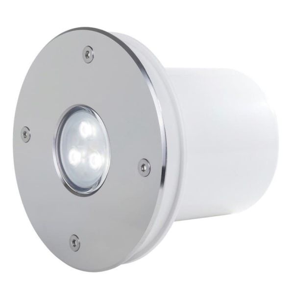 Spot LED pour Piscine Encastré Submersible PAL IP68 LED 4W 315lm 5700K/RGB 45º Inox | LéonLeds