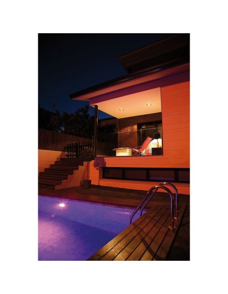 Foco LED para Piscina Empotrable sumergible PAL IP68 LED 4W 315lm 5700K/RGB 45º Inox | LeonLeds