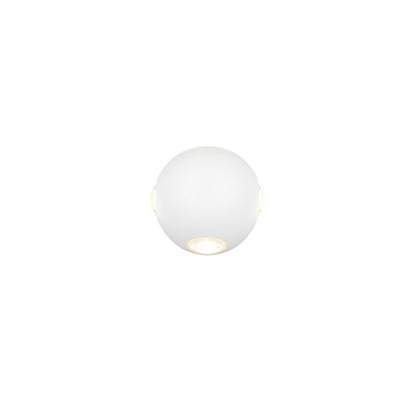 Aplique Pared Redondo LED Exterior AVISIO 4 Luces 3000K | LeonLeds