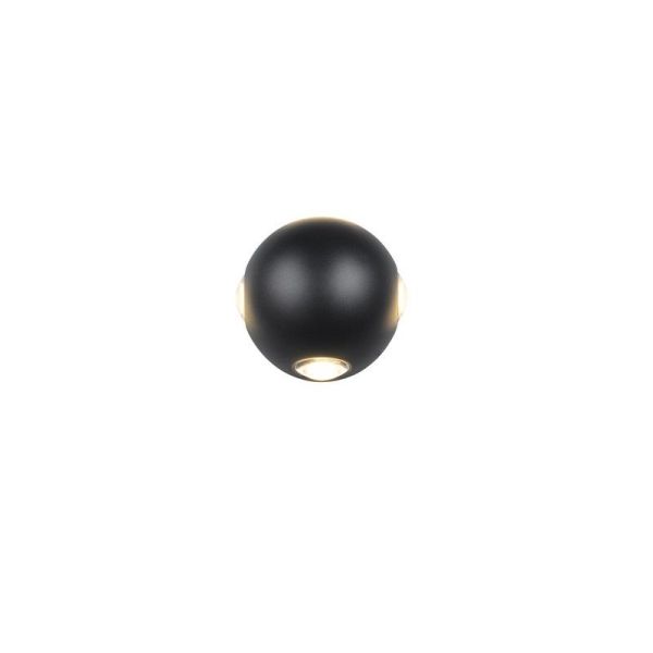 Aplique Pared LED Exterior Redondo AVISIO 4 Luces IP54 | LeonLeds