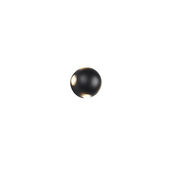 Aplique Pared LED Exterior Redondo AVISIO 4 Luces IP54 | LeonLeds