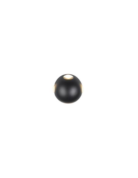 Aplique Pared LED Exterior Redondo AVISIO 4 Luces IP54 | LeonLeds