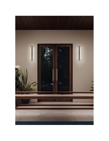 Aplique Pared LED 60cm DAWSON 8W Regulable IP54 | LeonLeds