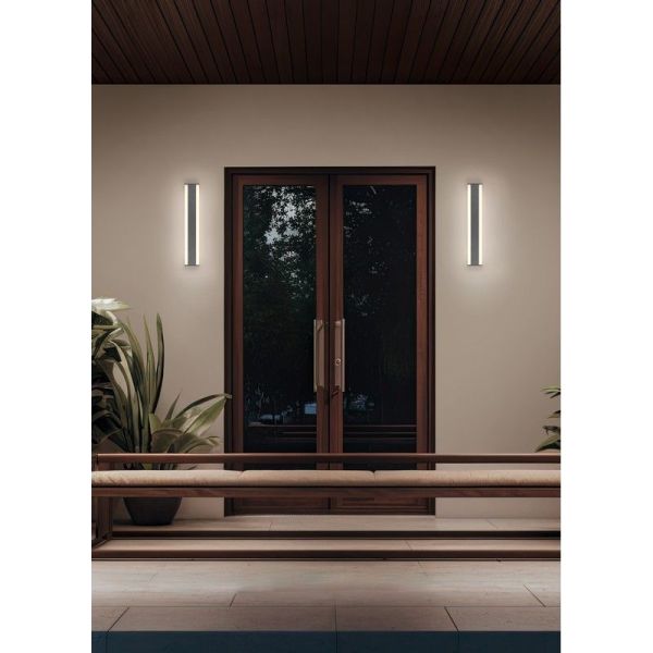 Aplique Pared LED 60cm DAWSON 8W Regulable IP54 | LeonLeds