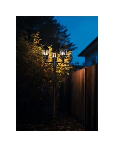 Lampadaire extérieur vintage 3 lanternes ELVO IP23 | LéonLeds 2