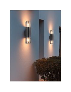 HOOSIC Applique 2 Lumières Écran Fumé IP44 | LéonLeds 2