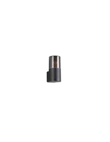 Aplique de Pared Exterior HOOSIC Pantalla Ahumada IP44 | LeonLeds