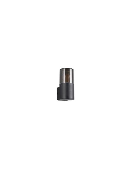 Aplique de Pared Exterior HOOSIC Pantalla Ahumada IP44 | LeonLeds