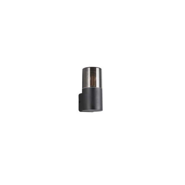 Aplique de Pared Exterior HOOSIC Pantalla Ahumada IP44 | LeonLeds