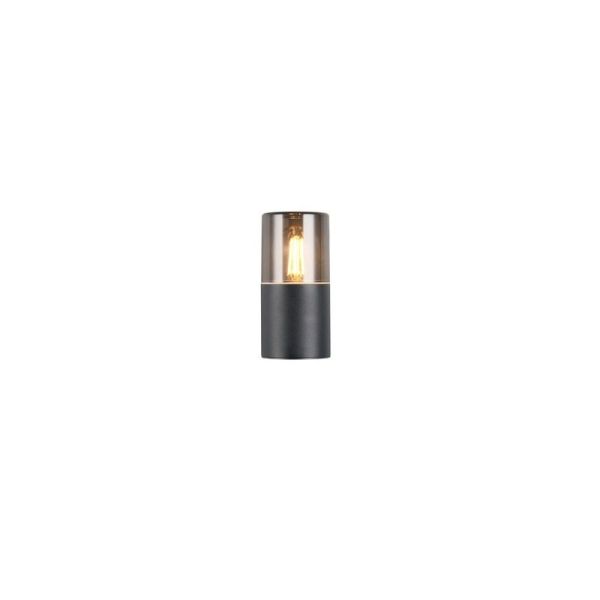 Aplique de Pared Exterior HOOSIC Pantalla Ahumada IP44 | LeonLeds