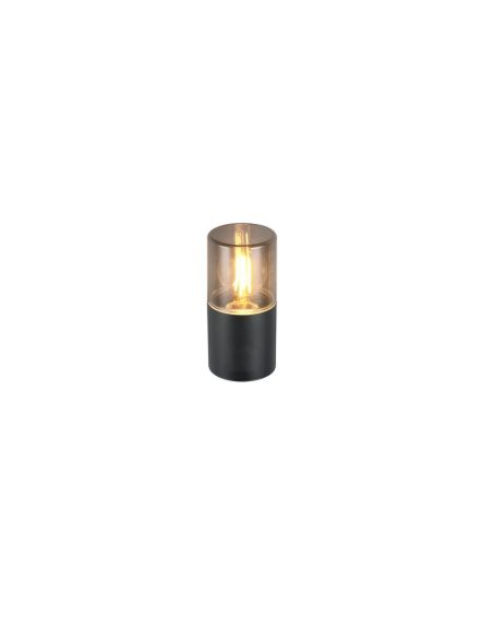 Aplique de Pared Exterior HOOSIC Pantalla Ahumada IP44 | LeonLeds
