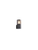 Aplique de Pared Exterior HOOSIC Pantalla Ahumada IP44 | LeonLeds