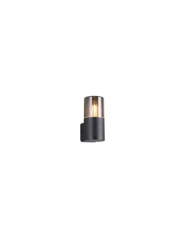 Aplique de Pared Exterior HOOSIC Pantalla Ahumada IP44 | LeonLeds