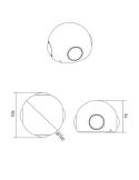 Aplique Pared LED Exterior Redondo AVISIO 4 Luces IP54 | LeonLeds